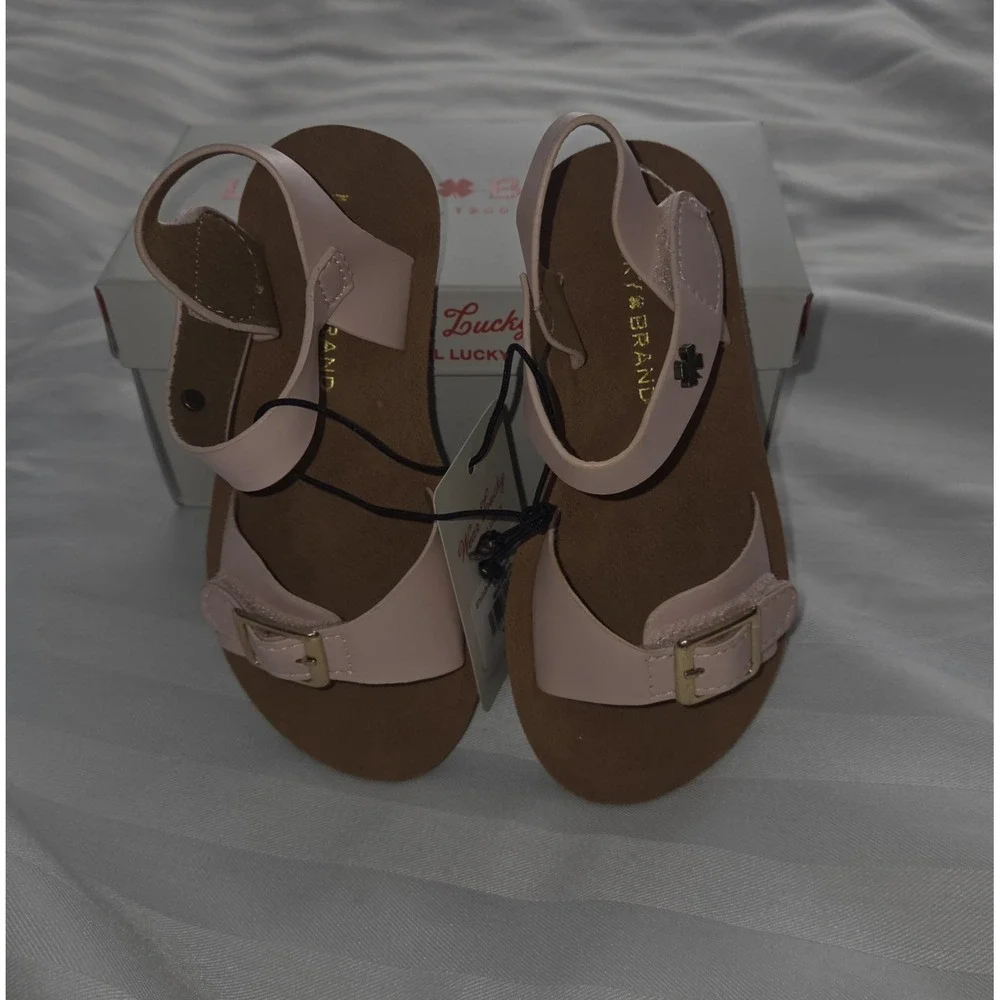 Lucky Brand Gan Toddler Girls Blush Pink Buckle‎ Sandals Size 5